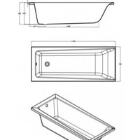 Ванна Cersanit Lorena 170x70 (с каркасом) - Превью изображения №3 — Интернет-магазин Time-Shop