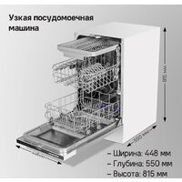 Встраиваемая посудомоечная машина MAUNFELD MLP-083D - Превью изображения №19 — Интернет-магазин Time-Shop