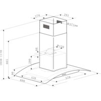Кухонная вытяжка MAUNFELD Ancona PlusA Isla 90 (белый/прозрачное стекло) - Превью изображения №2 — Интернет-магазин Time-Shop