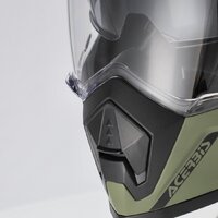 Мотошлем Acerbis Assault 0026643.582.064 (M, армейский зеленый) - Превью изображения №8 — Интернет-магазин Time-Shop