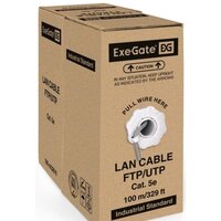 Кабель ExeGate Special UTP4-C5e-CCA-S26-IN-PVC-GY-100 UTP - Превью изображения №2 — Интернет-магазин Time-Shop