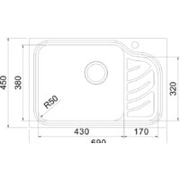 Кухонная мойка Oulin OL-327L - Превью изображения №2 — Интернет-магазин Time-Shop