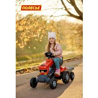 Педальная машинка Полесье Каталка-трактор с педалями Turbo с полуприцепом [52681] - Превью изображения №5 — Интернет-магазин Time-Shop