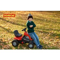 Педальная машинка Полесье Каталка-трактор с педалями Turbo с полуприцепом [52681] - Превью изображения №2 — Интернет-магазин Time-Shop