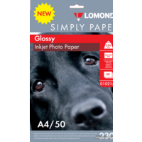 Lomond односторонняя эконом глянцевая A4 230 г/м2 50л