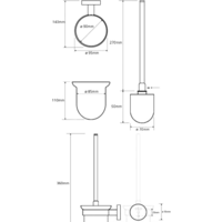 Ершик для унитаза Bemeta Trend-I 104113018a - Превью изображения №2 — Интернет-магазин Time-Shop
