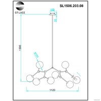 Подвесная люстра ST Luce Chieti SL1506.203.08 - Превью изображения №6 — Интернет-магазин Time-Shop