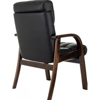 Офисный стул Бюрократ T-9932W-CF-Eco (черный, экокожа) - Превью изображения №5 — Интернет-магазин Time-Shop