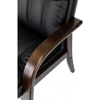 Офисный стул Бюрократ T-9932W-CF-Eco (черный, экокожа) - Превью изображения №6 — Интернет-магазин Time-Shop