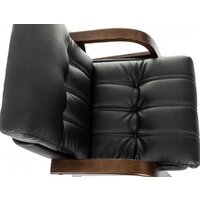 Офисный стул Бюрократ T-9932W-CF-Eco (черный, экокожа) - Превью изображения №10 — Интернет-магазин Time-Shop