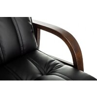 Офисный стул Бюрократ T-9932W-CF-Eco (черный, экокожа) - Превью изображения №9 — Интернет-магазин Time-Shop