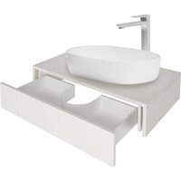  ЗОВ Тумба под умывальник Токио Премиум 100 TP100WWPTOC2 (белый) - Превью изображения №2 — Интернет-магазин Time-Shop