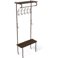 Вешалка для одежды Sheffilton SHT-HW1 192402 (коричневый муар/венге) - Превью изображения №2 — Интернет-магазин Time-Shop