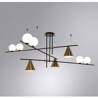 Люстра средней высоты Arte Lamp Jacob A7029PL-9BK - Превью изображения №2 — Интернет-магазин Time-Shop