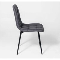 Стул Алвест AV 406-N (графитовая замша Kiprus 13/черный) - Превью изображения №4 — Интернет-магазин Time-Shop