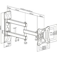 Кронштейн для телевизора Ultramounts UM895 (черный) - Превью изображения №12 — Интернет-магазин Time-Shop
