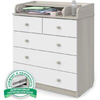 Атон Мебель Сириус-2 805 ЛДСП (шимо светлый/белый)