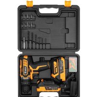 Ударная дрель-шуруповерт Deko DKCD20 Impact Set 063-4415 (с 2-мя АКБ 2 Ач, кейс) - Превью изображения №3 — Интернет-магазин Time-Shop