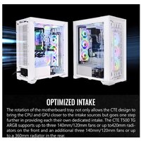Корпус Thermaltake CTE T500 TG ARGB Snow CA-1X8-00F6WN-01 - Превью изображения №3 — Интернет-магазин Time-Shop