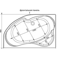 Ванна Aquanet Capri 160x100 L - Превью изображения №5 — Интернет-магазин Time-Shop