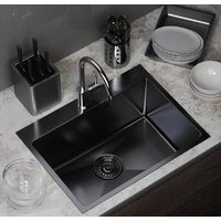 Кухонная мойка Mixline 547236 (черный графит, 3 мм) - Превью изображения №3 — Интернет-магазин Time-Shop