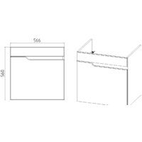  Viant Тумба под умывальник Куба Como 60 VKUB60CO-T1STP - Превью изображения №4 — Интернет-магазин Time-Shop