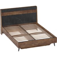 Кровать Мебельград Браун 160x200 (таксония/мрамор неро маркина) - Превью изображения №2 — Интернет-магазин Time-Shop