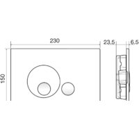 Панель смыва OLI Globe 152950 (глянцевый хром) - Превью изображения №2 — Интернет-магазин Time-Shop