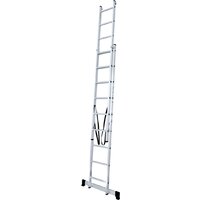 Лестница-стремянка Новая высота NV 122 алюминиевая двухсекционная 2x9 ступеней - Превью изображения №3 — Интернет-магазин Time-Shop