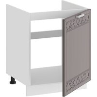 Шкаф напольный Трия Долорес 1Н5М (белый/муссон) - Превью изображения №2 — Интернет-магазин Time-Shop