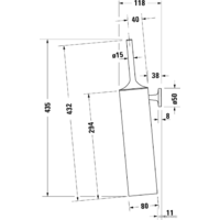 Ершик для унитаза Duravit Starck T 0099464600 (черный) - Превью изображения №2 — Интернет-магазин Time-Shop