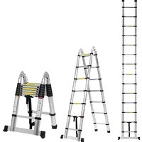 Лестница-стремянка Алюмет STD 2.2 (2х7 ступеней) - Превью изображения №2 — Интернет-магазин Time-Shop