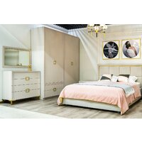 Кровать Ангстрем Дольче спальня с ПМ ДЛ-811.26 исп.30 (кашемир серый) - Превью изображения №9 — Интернет-магазин Time-Shop