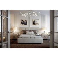 Кровать Ангстрем Дольче спальня с ПМ ДЛ-811.26 исп.30 (кашемир серый) - Превью изображения №7 — Интернет-магазин Time-Shop