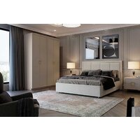 Кровать Ангстрем Дольче спальня с ПМ ДЛ-811.26 исп.30 (кашемир серый) - Превью изображения №5 — Интернет-магазин Time-Shop