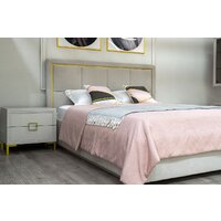 Кровать Ангстрем Дольче спальня с ПМ ДЛ-811.26 исп.30 (кашемир серый) - Превью изображения №11 — Интернет-магазин Time-Shop