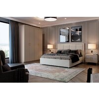 Кровать Ангстрем Дольче спальня с ПМ ДЛ-811.26 исп.30 (кашемир серый) - Превью изображения №6 — Интернет-магазин Time-Shop