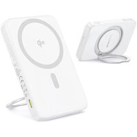 Внешний аккумулятор Baseus PicoGo Qi2 Magnetic Power Bank 5000mAh 20W (белый) - Превью изображения №3 — Интернет-магазин Time-Shop