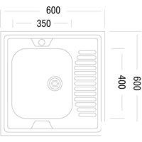 Кухонная мойка Ukinox STD600.600-4C 0L - Превью изображения №2 — Интернет-магазин Time-Shop