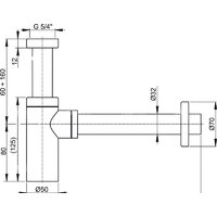 Сифон Alcaplast Design A400 - Превью изображения №3 — Интернет-магазин Time-Shop
