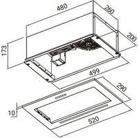 Кухонная вытяжка Weissgauff BOX 520 PB BL - Превью изображения №2 — Интернет-магазин Time-Shop