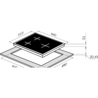 Варочная панель MAUNFELD EGHE.43.33CB/G - Превью изображения №2 — Интернет-магазин Time-Shop