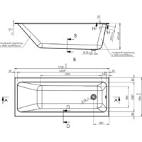 Ванна Cersanit Crea 170x70 64870 - Превью изображения №5 — Интернет-магазин Time-Shop