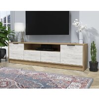 Тумба Интерлиния ТВ Концепт КТ-ТВ4-50 (дуб белый/дуб золотой) - Превью изображения №3 — Интернет-магазин Time-Shop