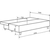 Диван Mio Tesoro Саари SB3 (Malmo 96 Dark Grey) - Превью изображения №8 — Интернет-магазин Time-Shop
