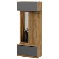 Mio Tesoro Авиньон (дуб крафт золотой/графит серый)