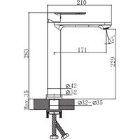 Смеситель Lauter Moon 21СК8691BS - Превью изображения №2 — Интернет-магазин Time-Shop