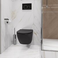 Унитаз подвесной Lauter с инсталляцией Sulzdorf с микролифтом и кнопкой смыва 219704HD (белый/черный) - Превью изображения №23 — Интернет-магазин Time-Shop