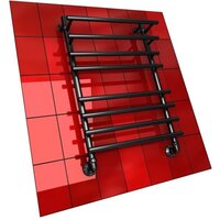 Полотенцесушитель Двин F8 BL Primo 80x50 (черный матовый) - Превью изображения №2 — Интернет-магазин Time-Shop