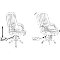 Офисное кресло Бюрократ T-898SL (черный) - Превью изображения №8 — Интернет-магазин Time-Shop